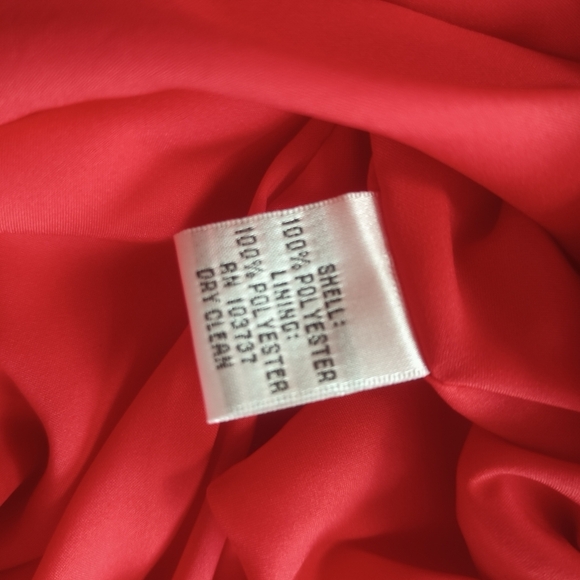 DONNA MORGAN Passion Red Lightweight Dress Sleeveless Loose Bottom Size 8 - Picture 11 of 13